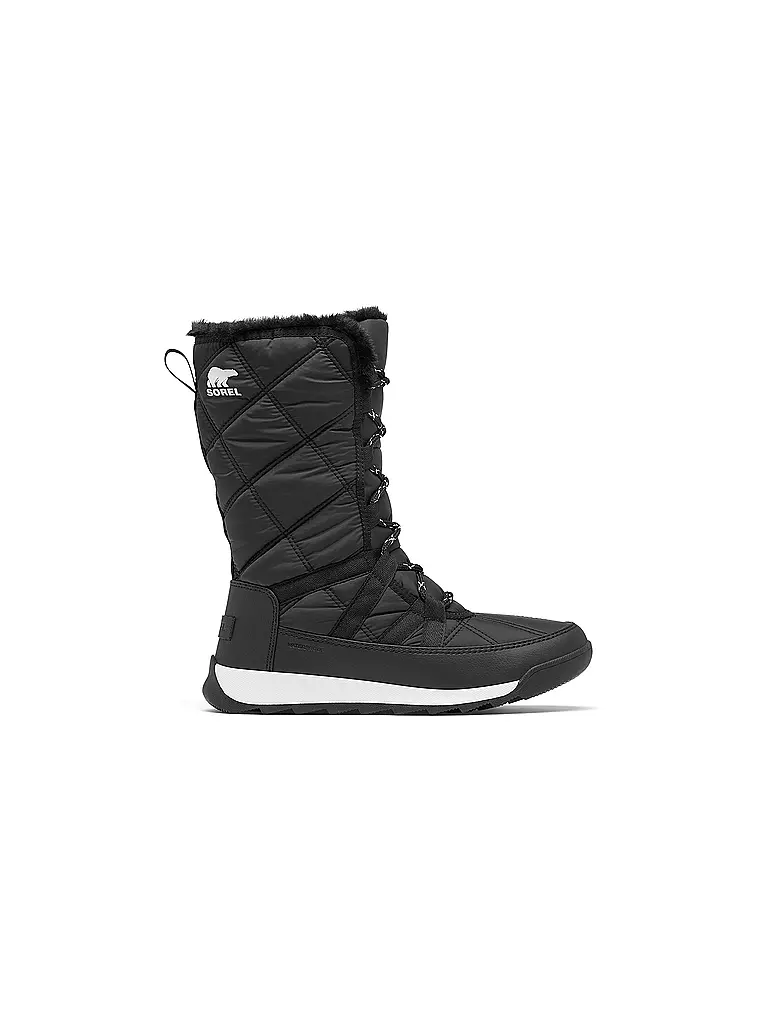 Black and white sorel boots deals